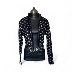 HANDCRAFTED by me  Black and White Women's Jacket silk and cotton jacket